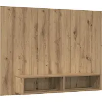 vidaXL Tv-meubelset 120 x 23,5 x 90 cm Artisan Eiken Bewerkt hout