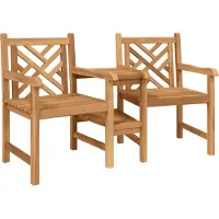 vidaXL Tuin Buitenstoelen 152 x 63 x 89 cm Massief Teakhout