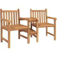 vidaXL Tuin Buitenstoelen 152 x 63 x 89 cm Massief Teakhout