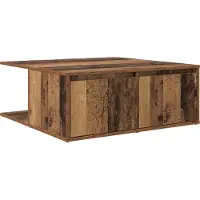 vidaXL Salontafel Oud hout 80 x 80 x 31,5 cm Bewerkt hout