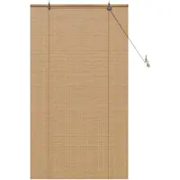 vidaXL Rolgordijn Bruin 90 x 160 cm Bamboe