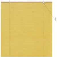 vidaXL Rolgordijn Geel 150 x 160 cm Bamboe