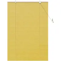 vidaXL Rolgordijn Geel 100 x 160 cm Bamboe