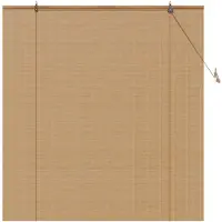 vidaXL Rolgordijn Bruin 150 x 160 cm Bamboe