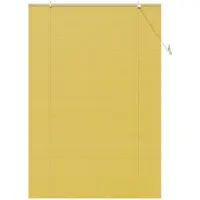 vidaXL Rolgordijn Geel 150 x 220 cm Bamboe