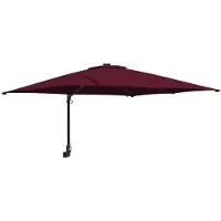 vidaXL Tuinparasol Bordeaux Rood 248,5 x 247,5 x 160 cm