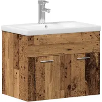 vidaXL Badkamerkast Oudhout 60 x 38,5 x 46 cm Bewerkt hout