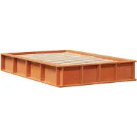vidaXL Bedframe Wasbruin 120 x 200 cm Massief grenenhout