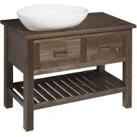 Sapho Brand Wastafelonderkast 100x73x50cm, gebeitst vuren
