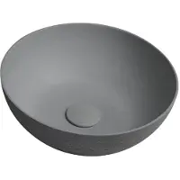 Sapho Formigo Betonnen waskom, Ø39cm, mat grijs