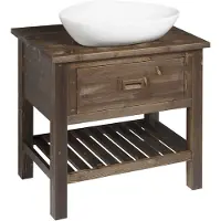 Sapho Brand Wastafelonderkast 80x73x50cm, gebeitst vuren