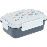 Tutete Lunchbox met fruitbakje en vorkje - Auto's (brandweer, ziekenwagen, taxi, e.d.) - 18 x 12 x 7 cm -