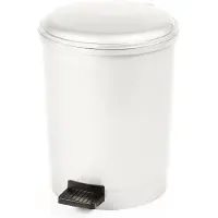 V-Part Pedaalemmer - prullenbak - vuilbak - afvalbak - Wit 20 Liter