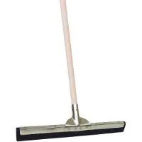 Betra Vloertrekker / Watertrekker - metaal en rubber - B75 cm - steel hout - 120 cm - ophangoog - waterbezem - douchetrekker - extra brede kop
