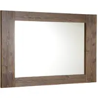 Sapho Brand Spiegel in houten lijst 100x80cm, gebeitst vuren