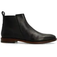 Manfield Zwarte leren Chelsea boots | Maat 41
