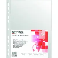 Office geperforeerde showtas, A4, 40 micron, glashelder, pak van 100 stuks
