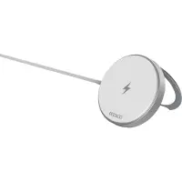 Deltaco - Draadloze Snellader - Machnetisch - Standfunctie - 15W - Wit