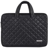 Canvas Artisan Laptophoes 13.3 Inch HV PU - Laptoptas - Voor Dames & Heren - Laptop Sleeve met Handvat - Zwart