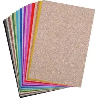 Florence Glitterpapier - Knutselpapier - A4 - Assortiment - 40 vellen - 250g