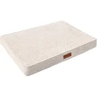 By Cee Cee Orthopedisch Hondenkussen - Orthopedische Hondenmand – Royal Collection Hondenbed – Ribstof - Grijs - 100x70 - Bubble Foam