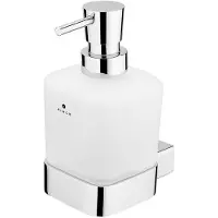 Nimco Kibo - Zeepdispenser met houder, mat glas/chroom Ki 14031C-T-26