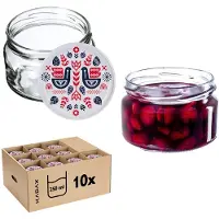 Kadax Denia Weckpotten 250ml 10st 82mm + Deksel "Kurpie"