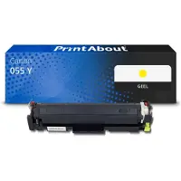 PrintAbout Toner 055 Y Geel geschikt voor Canon