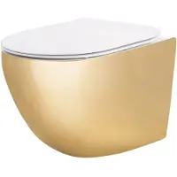 REA - Hangende Toiletpot - Carlo Mini Tornado Nf - Goud - 49X36,5X35cm