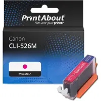 PrintAbout Huismerk Canon CLI-526M Inktcartridge Magenta