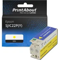PrintAbout Inktcartridge SJIC22P(Y) Geel geschikt voor Epson