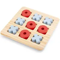 Woet Houten Boter, Kaas & Eieren Spel - Klassiek Tic-Tac-Toe Bordspel voor Kinderen - Educatief Speelgoed - FSC - Vanaf 3 Jaar