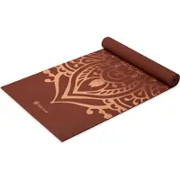 Gaiam Yoga Mat - Intense Rust Sundial Layers - 5 mm