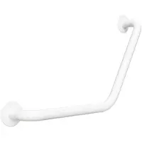 Sapho Handgreep Gebogen Handicap 40/40cm Wit