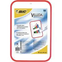 Velleda Tableau Blanc Bic double-face unie - 44 x 30 cm Rouge Rouge