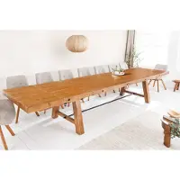 Riess Massieve eettafel FINCA 300-400cm vintage bruin uitschuifbaar gerecycled grenenhout - 45129