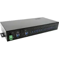 EXSYS EX-1526HMVS 16-poorts USB 3.2 Gen1 Managed Metal HUB met 15KV ESD Surge Protection