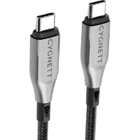 Cygnett Armoured Braided USB-C to USB-C Cable 2m Black