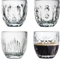 La Rochère Troquet espressoglas 10 cl 4-delig Transparant