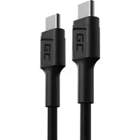 Green Cell KABGC31 USB-kabel, USB 2.0, 0,3 meter, USB-C, zwart