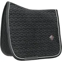 Kentucky Horsewear Horsewear - Zadeldek Basic Velvet - Zwart