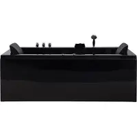 Beliani VARADERO - Whirlpool - Zwart - Acryl