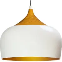 Bamyum Hanglamp Qwen, dimbaar, wit / opaal, Woon-/ Eetkamer, metaal, Modern, hanglamp