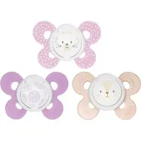 Chicco Silicone Pacifier Physio Comfort Girl 6-16 M 2u