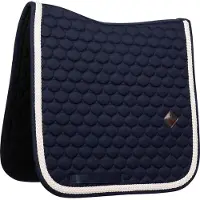Kentucky Horsewear Horsewear - Zadeldoek - met gevlochten koord - Zadeldekje - Dressuur - marine