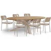 Coco Penya/Brookline 240 cm dining tuinset 7-delig
