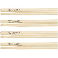 Los Cabos 5B Intense Hickory Wood Tip Drumsticks 2 Pair Pack