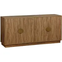 Sweeek Dressoir 4 deuren gegroefd mangohouteffect 160cm Mangohout effect