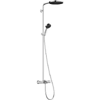 Hansgrohe pulsify s puro showerpipe 260 1jet ecosmart met badthermostaat en handdouche 3jet, chroom