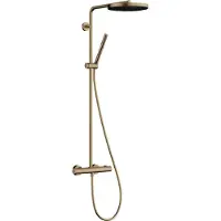 Hansgrohe Pulsify S Puro - Doucheset met thermostaat, diameter 26 cm, 1 straal, EcoSmart, geborsteld brons 24223140